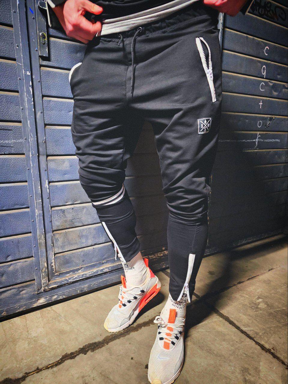 Брюки мужские Полосы тонкие XL Черный (25025281) Брюки мужские Полосы тонкие XL Черный (25025281)