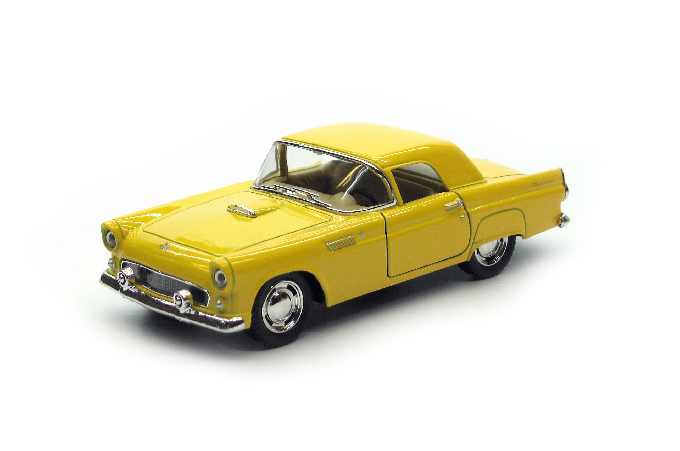 Машина металлическая KT5319W Ford Thunderbird 1955 (KT5319W Yellow)