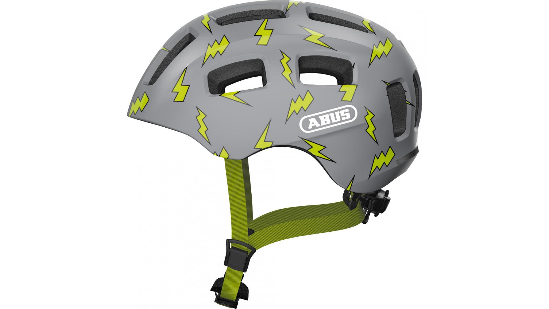 Велосипедний дитячий шолом Abus YOUN-I 2.0 S 48–54 Grey Flash