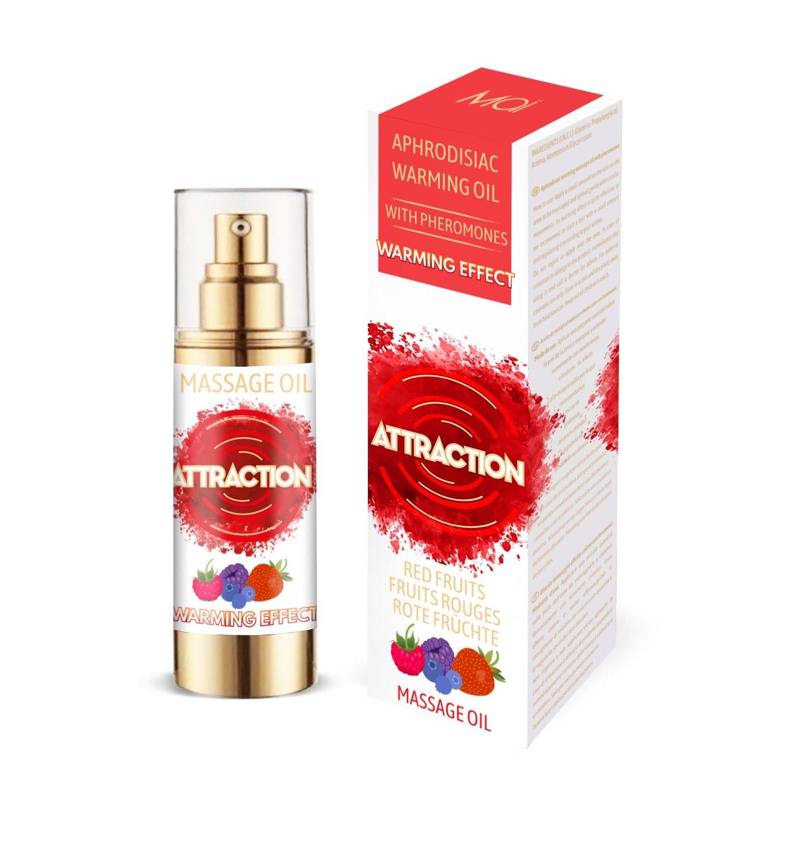 Разогревающее массажное масло MAI PHEROMON MASSAGE OIL RED FRUITS с феромонами 30 мл