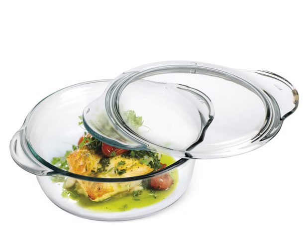 Каструля для запікання кругла Simax жароміцне скло 1,75 л (83eb4e57) - фото 1