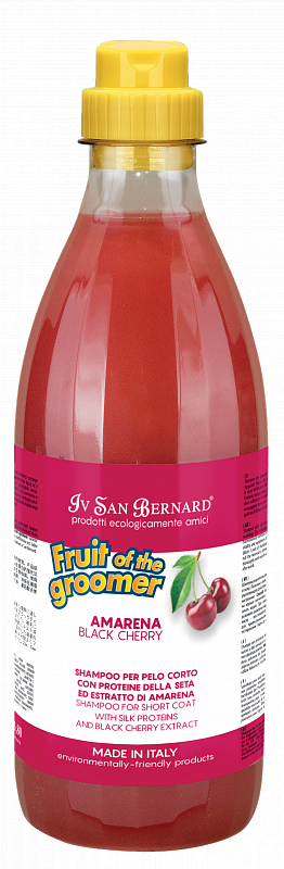 Шампунь для короткой шерсти Iv San Bernard Black Cherry с протеинами шелка 1 л (1139690471)