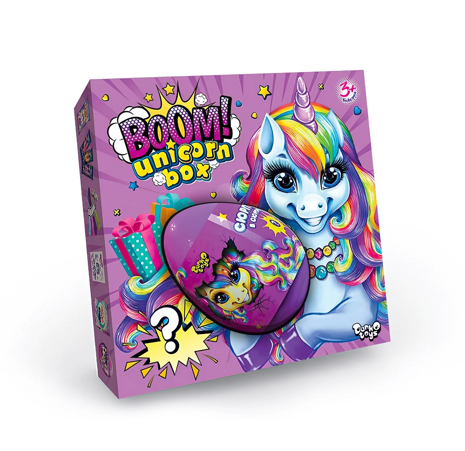 Креативное творчество Boom! Unicorn box Яйцо сюрприз Danko Toys Пони Креативное творчество Boom! Unicorn box Яйцо сюрприз Danko Toys Пони