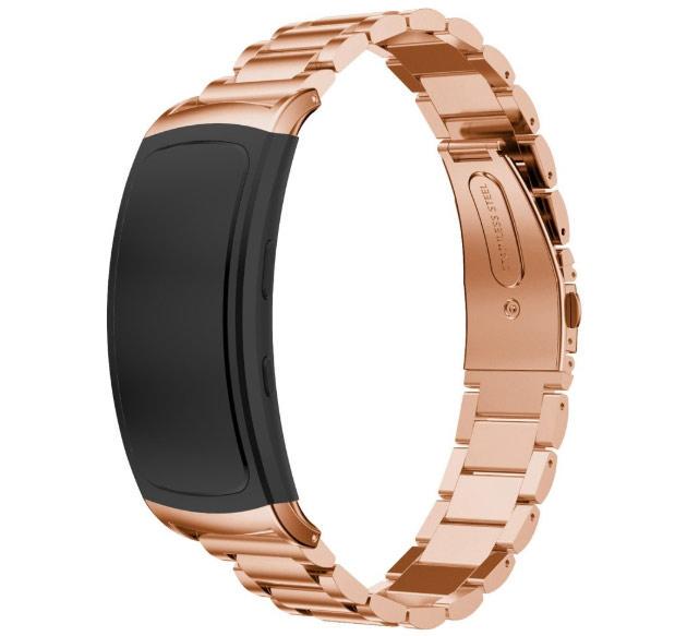 Металлический ремешок Primo для фитнес браслета Samsung Gear Fit 2/Fit 2 Pro SM-R360/R365 Rose Gold (784522806)