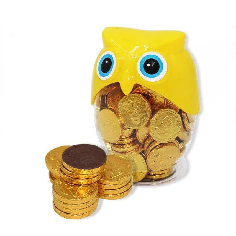 Конфеты шоколадные Монеты в банке в банке Сова 100 шт. (00000006296) Конфеты шоколадные Монеты в банке в банке Сова 100 шт. (00000006296)