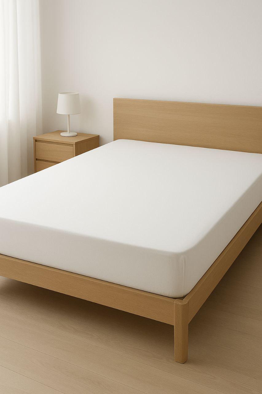 Простирадло на резинці dobradia ранфорс 160х200 см Білий (29889522)