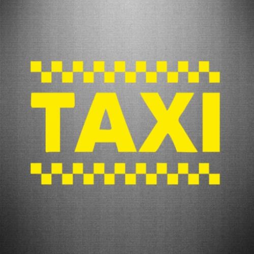 Наклейка TAXI 35x22,8 см Жовтий (21560818)