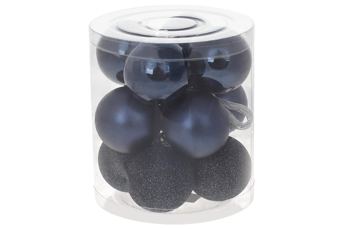 Набор новогодних шаров BonaDi пластик 12 шт. D 4 см (147-839)