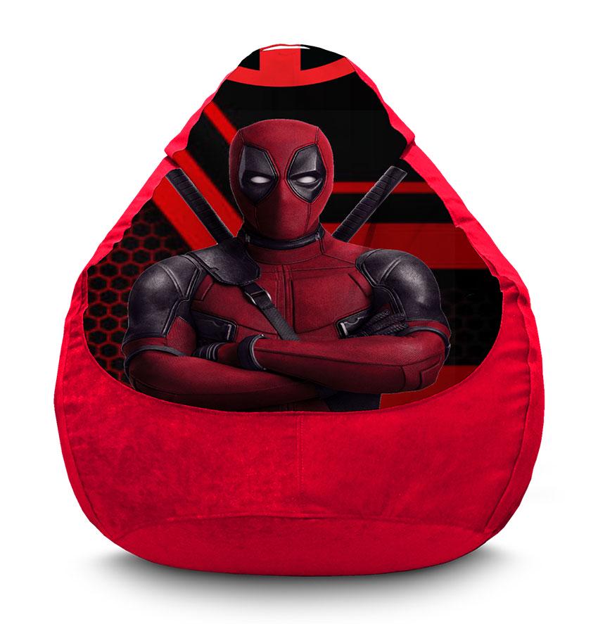 Кресло-мешок iPuff Deadpool Logo Marvel флок XXXL 100х135 см Красный (113902-2) Кресло-мешок iPuff Deadpool Logo Marvel флок XXXL 100х135 см Красный (113902-2)