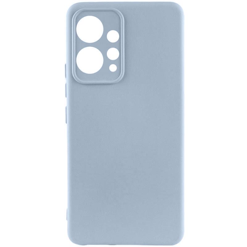 Противоударный чехол TPU GETMAN Liquid Silk Full Camera для Xiaomi Redmi Note 12 4G Голубой / Lilac Blue