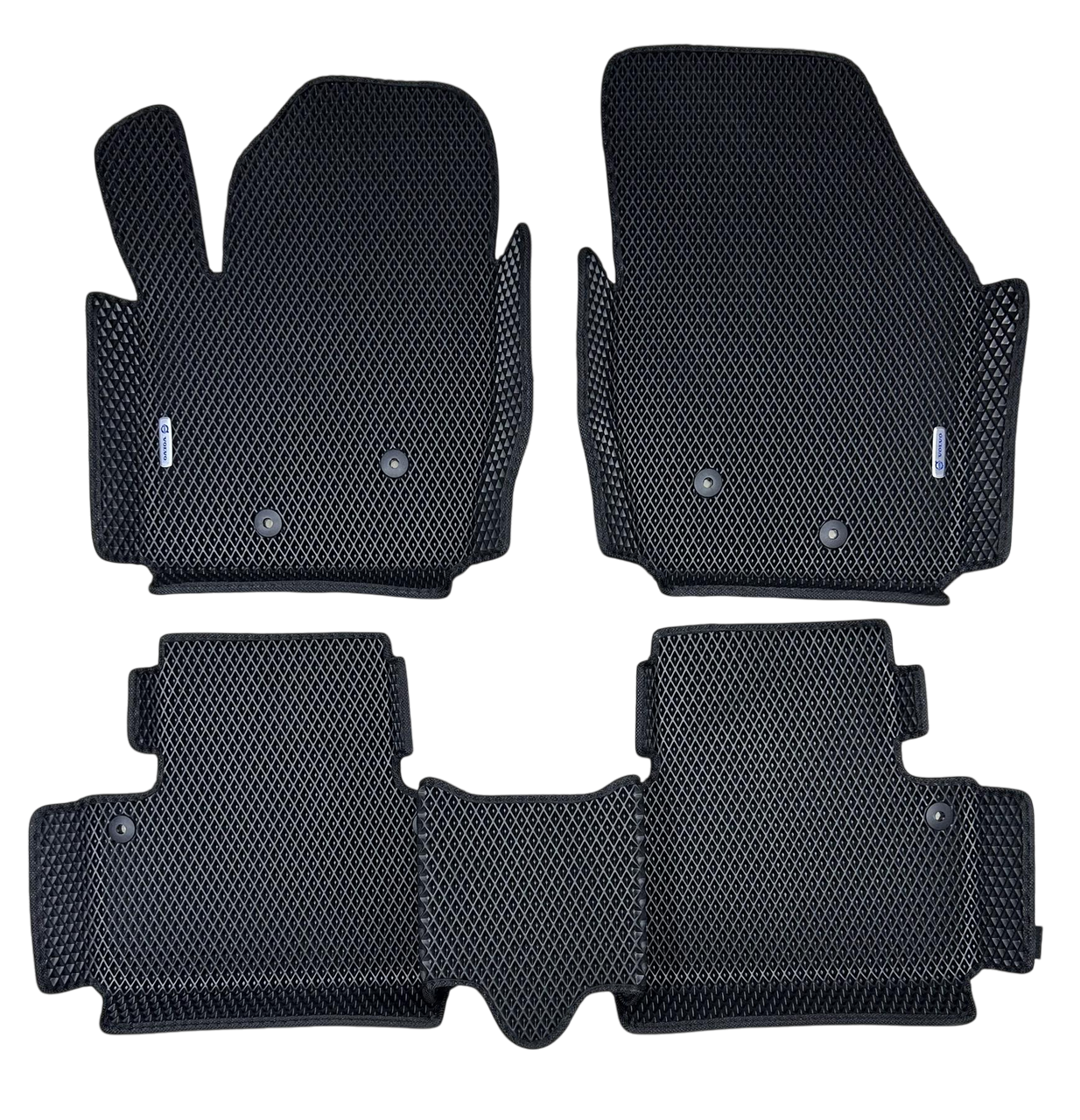 Коврики EVA с бортиками в салон для Volvo XC-90 /Вольво XC-90 гг. Черный (1889763903)