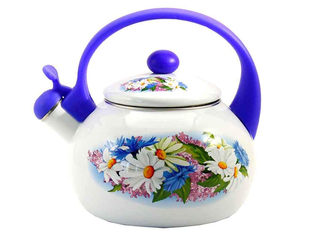 Чайник ZAUBERG Ромашка со свистком 2,2 л (571381)