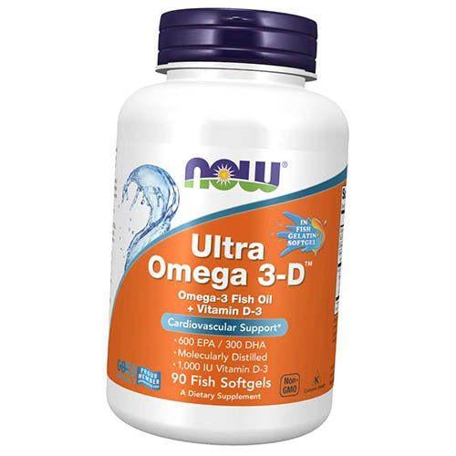 Омега-3 Now Foods Ultra 3-D 90 гел. капс. (67128012)