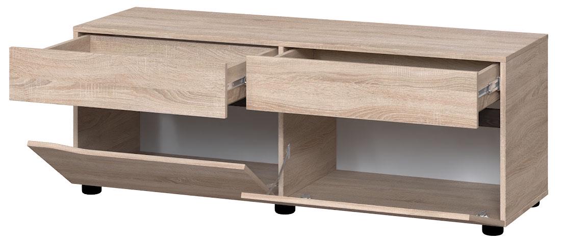 Тумба под ТВ Мастер Форм Аякс 1350х430х500 мм Дуб сонома/Венге магия - фото 2 Тумба под ТВ Мастер Форм Аякс 1350х430х500 мм Дуб сонома/Венге магия - фото 2