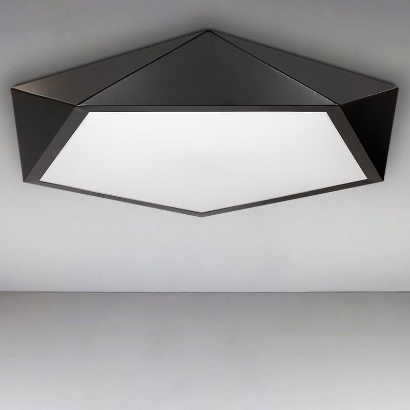 Люстра потолочная LED Light House LS-15355 BK светодиодная с пультом Черный / Белый