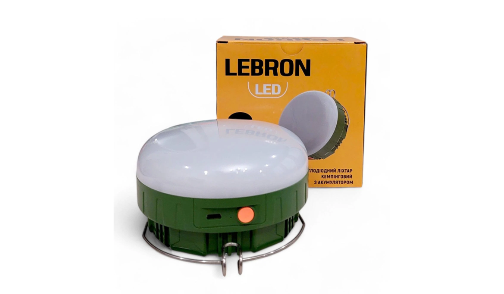 Фонарь подвесной кемпинговый Lebron 15-16-20 L-HL-620 с аккумулятором 4 режима Зеленый Фонарь подвесной кемпинговый Lebron 15-16-20 L-HL-620 с аккумулятором 4 режима Зеленый