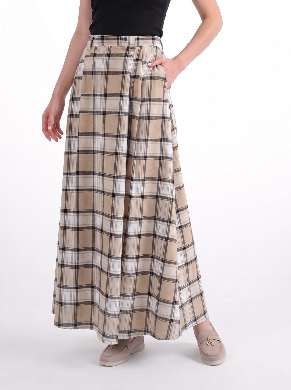 Юбка А-силуэтная EQUILIBRI W462_047_000 L Бежевый (W462_047_000#Beige#FW2026#L)