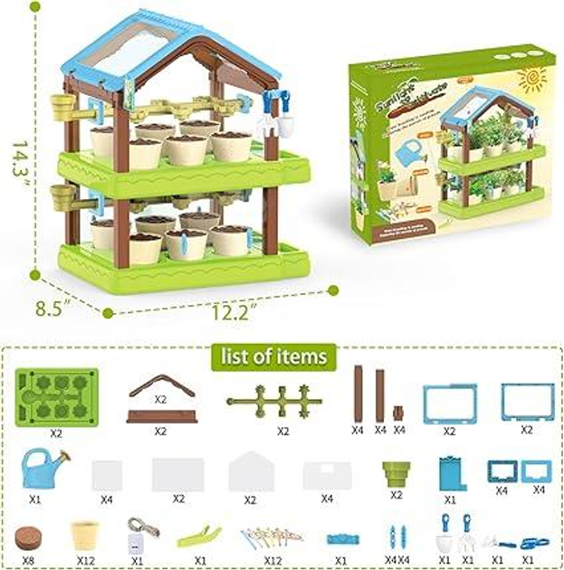 Теплица мини с системой полива для юного садовода (466404814) - фото 9