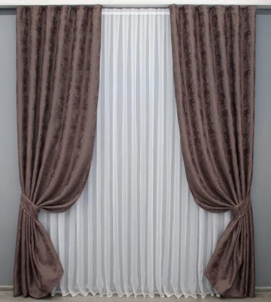 Штори жакард SULTAN XO 1х2,7 м 2 шт. Бурий (1681ш 31-769) - фото 1 Штори жакард SULTAN XO 1х2,7 м 2 шт. Бурий (1681ш 31-769) - фото 1