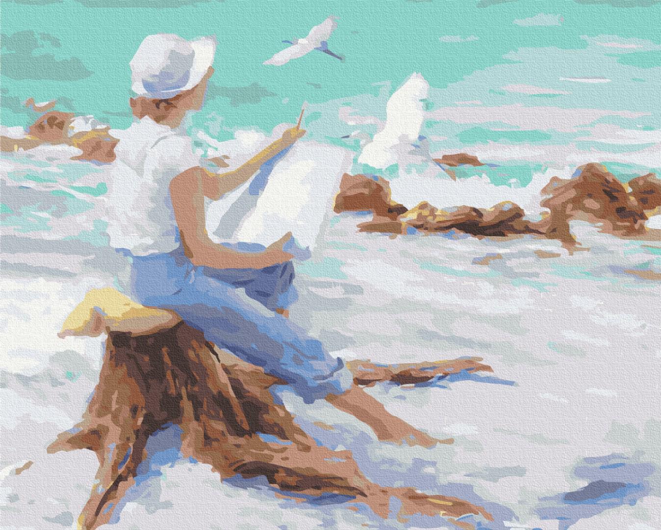 Картина по номерам Brushme Морской очерк 40x50 см (BS28383)