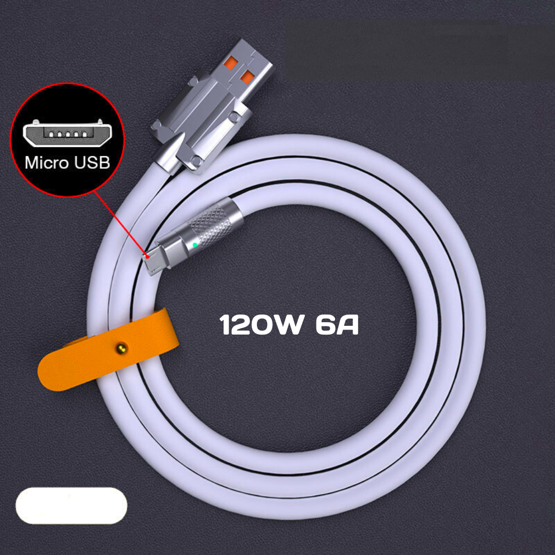 Кабель Micro USB - USB 1 м Білий (68-0011) - фото 2