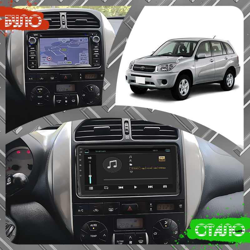 Магнітола штатна Lesko 9" для Toyota RAV4 II XA20 Restyling 2003-2006 6/128Gb 4G Wi-Fi GPS Top - фото 3