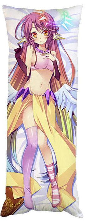 Подушка дакимакура Джибрил Нет игры нет жизни No Game No Life декоративная ростовая для обнимания 50x150 см (1834009323)