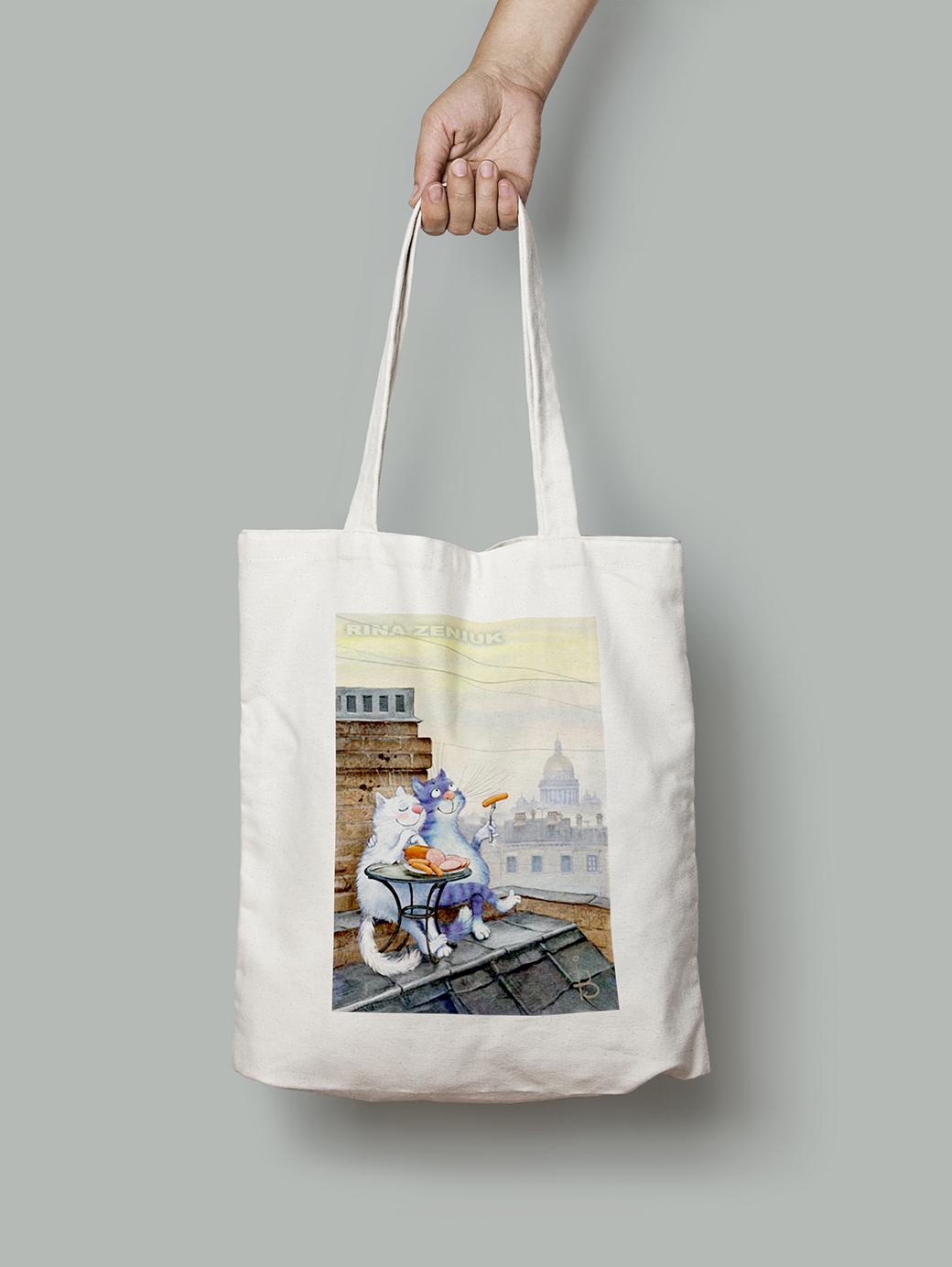 Эко-сумка Романтика на крыше шопер (rinaz_20162225023_Bag)