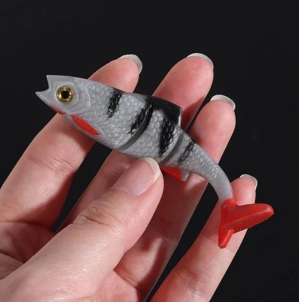 Приманки силиконовые имитация малька окуня для вылова хищных видов на спиннинг 3 шт. (C01639) - фото 2 Приманки силиконовые имитация малька окуня для вылова хищных видов на спиннинг 3 шт. (C01639) - фото 2