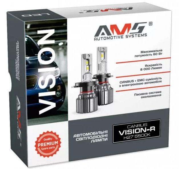 Лампа AMS LED Canbus VISION-R H27 5500K 17283 1 шт. Лампа AMS LED Canbus VISION-R H27 5500K 17283 1 шт.