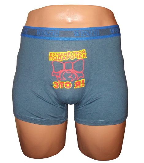 Трусы мужские Wenzhi 5810 3XL Серый