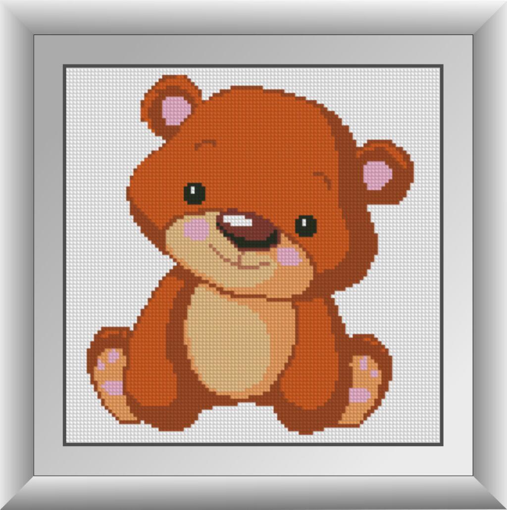 Алмазна мозаїка Dream Art Ведмедик 26x26 см (DA.30435)