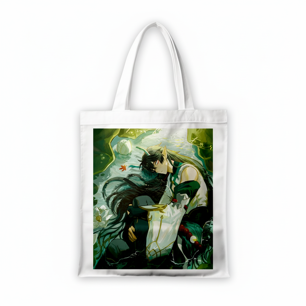 Сумка-шопер Honkai Star Rail Ден Хенг из габардина Белый (6779)