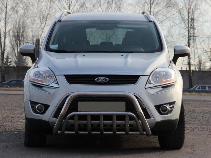 Кенгурятник WT002 CAN для Ford Kuga 2008-2013 гг. нержавеющая сталь Хром