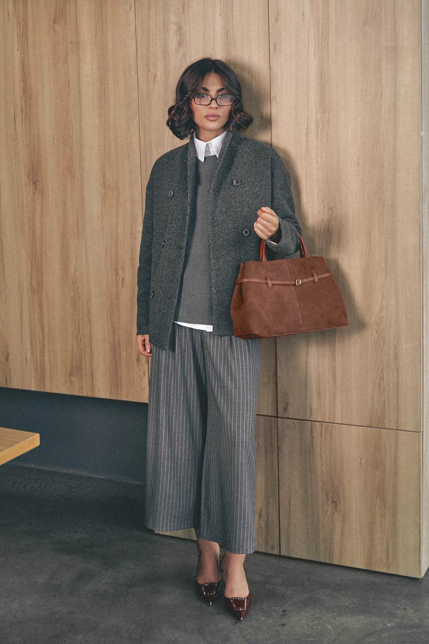 Пальто женское Seventeen S-M Графитовый (2500677768) - фото 4 Пальто женское Seventeen S-M Графитовый (2500677768) - фото 4