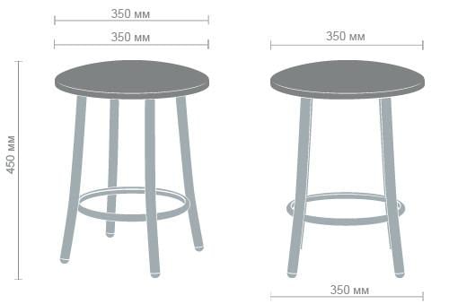 Табурет Таллі шкiрозамiнник Бежевий/Хром - фото 2 Табурет Таллі шкiрозамiнник Бежевий/Хром - фото 2