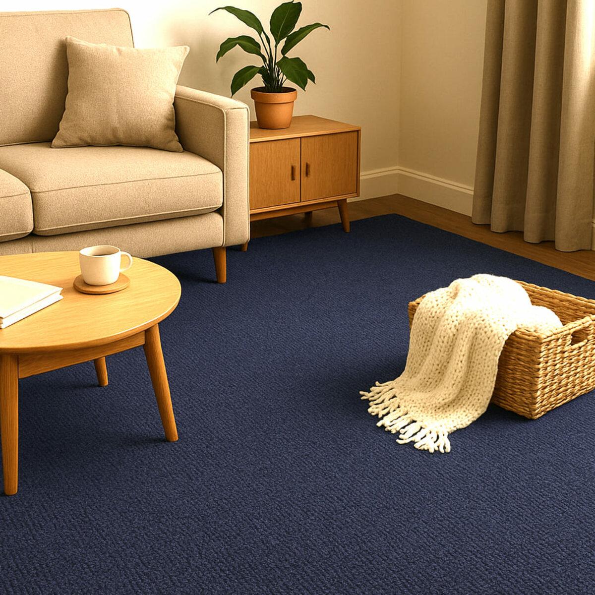 Плитка самоклеящаяся под ковролин в рулоне 600х3000 мм Синий (SW-00002585)