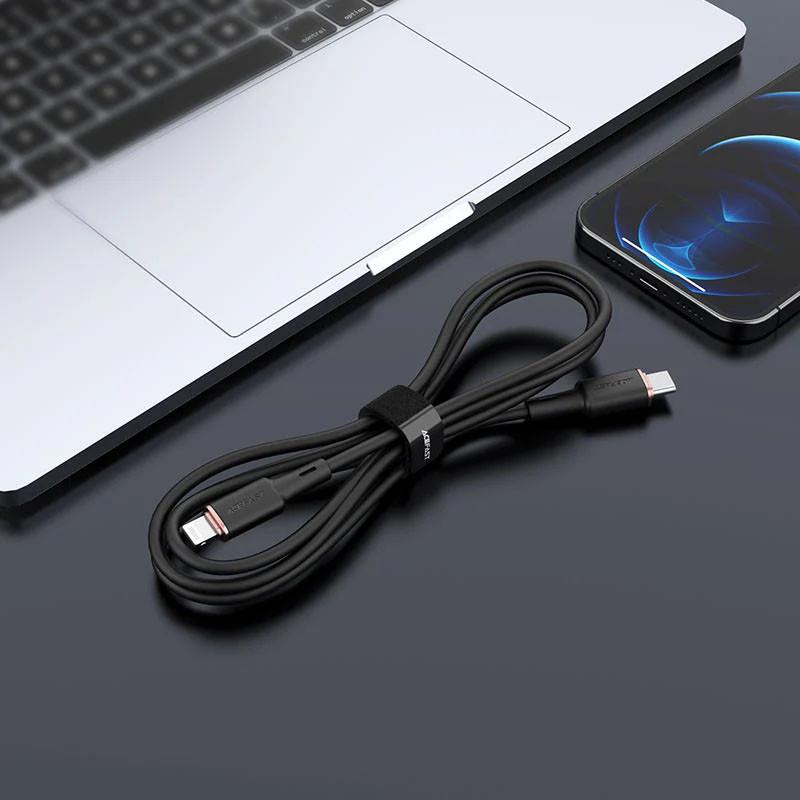 Кабель дата Acefast MFI C2-01 USB-C to Lightning 1,2 м Black (00000065915_1) - фото 5 Кабель дата Acefast MFI C2-01 USB-C to Lightning 1,2 м Black (00000065915_1) - фото 5
