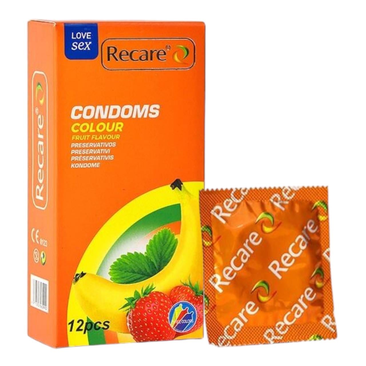 Презервативи Recare Color Fruit Flavour латексні ароматизовані 12 шт. Різнокольоровий (2929758236) Презервативи Recare Color Fruit Flavour латексні ароматизовані 12 шт. Різнокольоровий (2929758236)