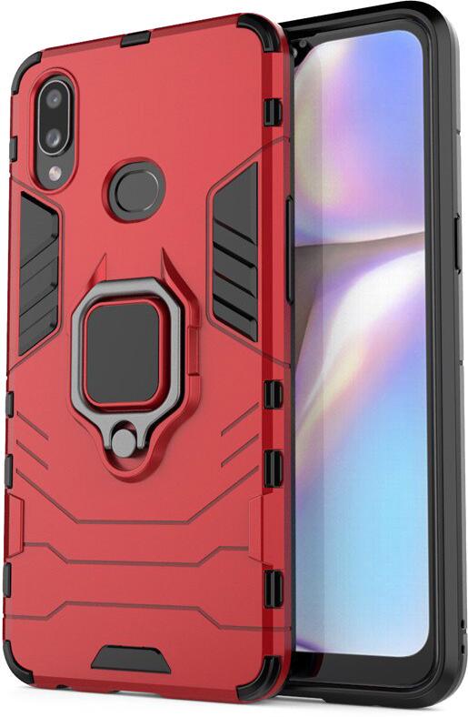 Протиударний чохол Transformers для Samsung Galaxy A10s A107 (підставка кільце) Red (10946-2D)