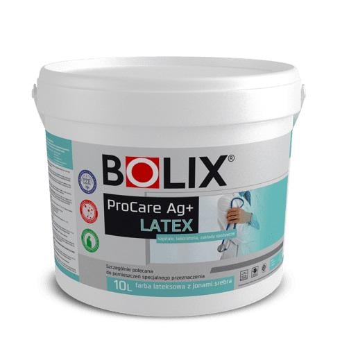 Краска Bolix ProCare Ag+, матовая латексная с ионами серебра для влажных помещений, защита от бактерий и грибков 10 л