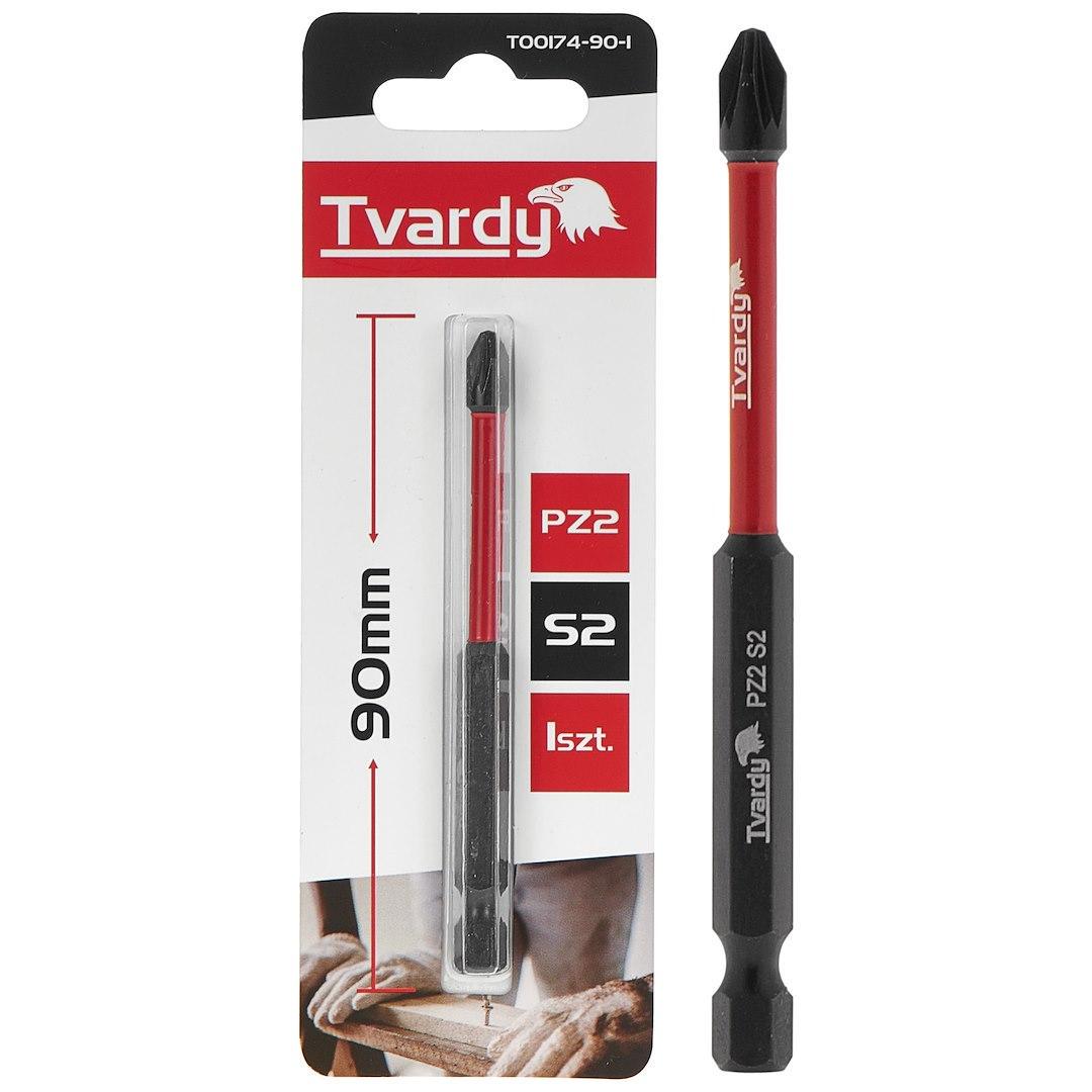 Біта ударна Tvardy Pozidriv Pz2 x 90 мм (T00174-90-1) - фото 2 Біта ударна Tvardy Pozidriv Pz2 x 90 мм (T00174-90-1) - фото 2