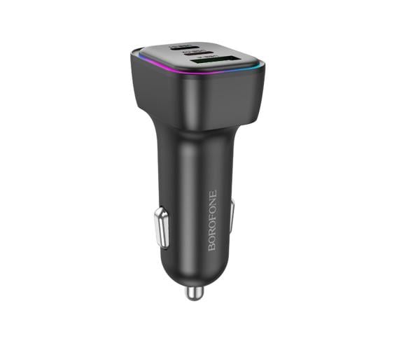 Зарядное устройство автомобильное Borofone BZ28C Trophie PD60W/QC3.0 3A car charger Black Зарядное устройство автомобильное Borofone BZ28C Trophie PD60W/QC3.0 3A car charger Black