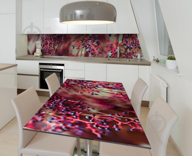 Наклейка 3Д виниловая на стол Zatarga «Дикий виноград» 600х1200 мм (Z183330st)