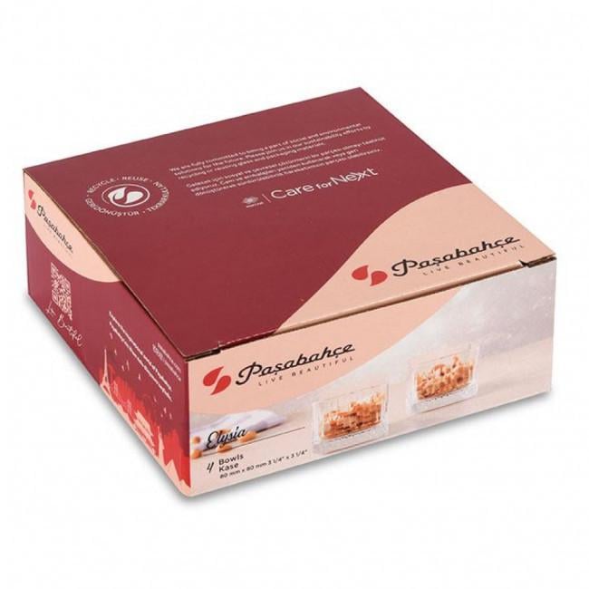 Набір салатників Pasabahce Elysia 530138 235 мл 8х8 см 4 шт. (25210943) - фото 3