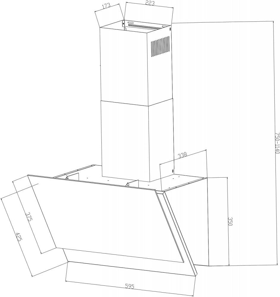 Витяжка кухонна Respekta CH66038-60W White - фото 6