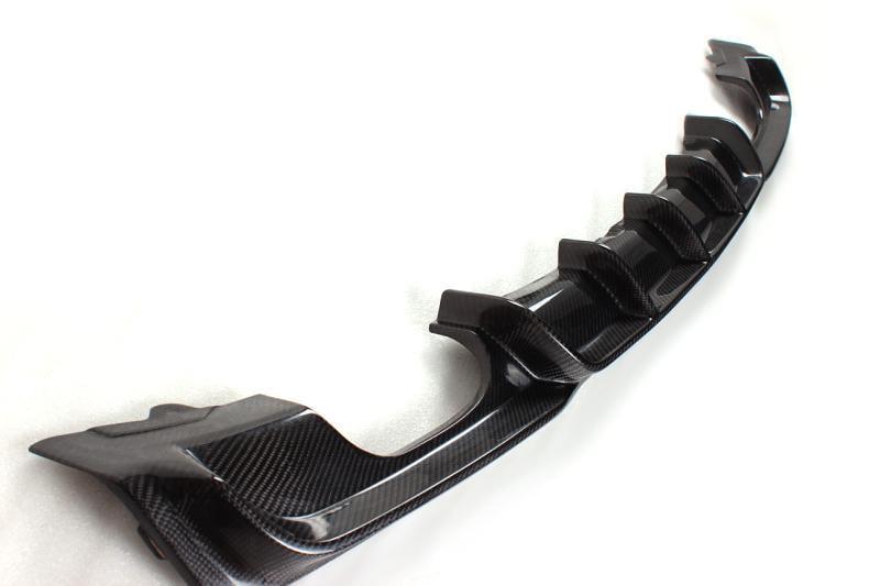 Диффузор заднего бампера DDCarbon V4 для M-Sport для BMW 3 серия F-30/31/34 2012-2019 гг. натуральный карбон (136925)