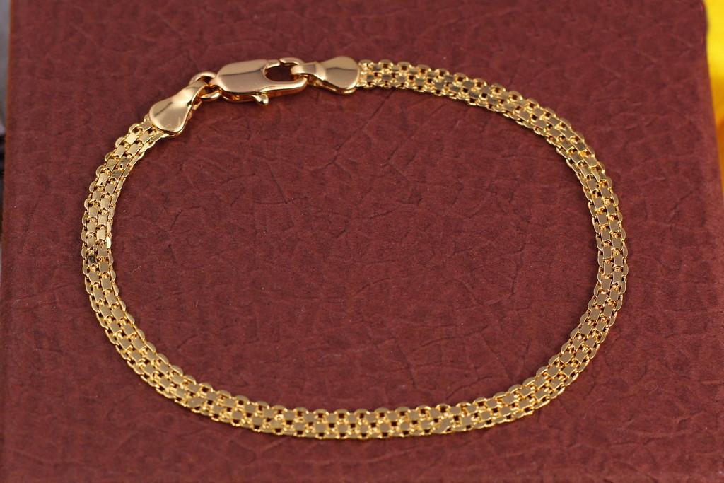 Браслет Xuping Jewelry Бисмарк 21 см 3,5 мм Золотистый (1490076190)