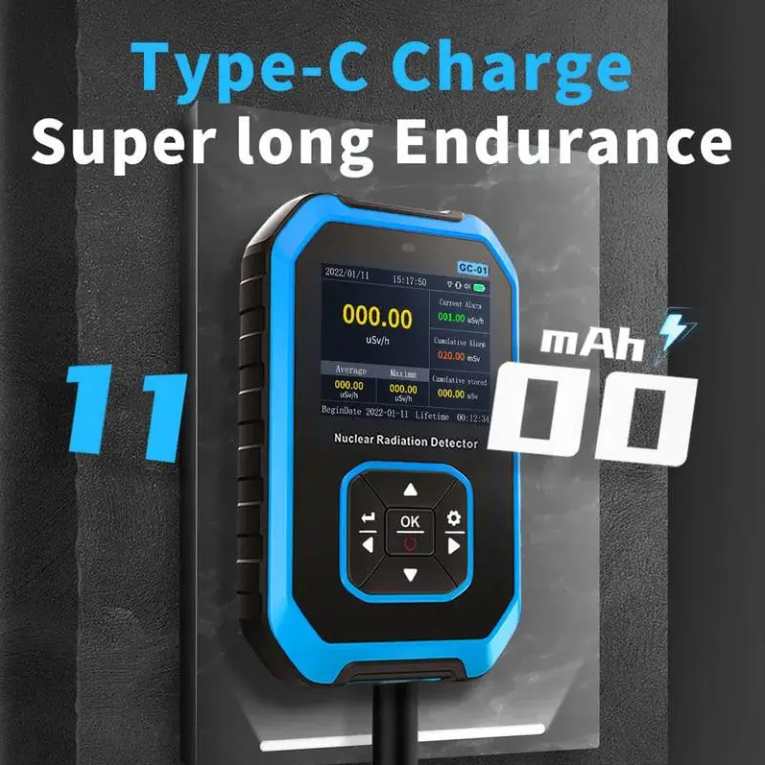 Дозиметр радіації FNIRSI GC-01 з електронним дисплеєм та акумулятором (26971617) - фото 4 Дозиметр радіації FNIRSI GC-01 з електронним дисплеєм та акумулятором (26971617) - фото 4