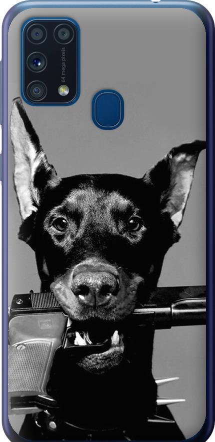 Чохол на Samsung Galaxy M31 M315F Доберман (2745u-1907-42517) Чохол на Samsung Galaxy M31 M315F Доберман (2745u-1907-42517)